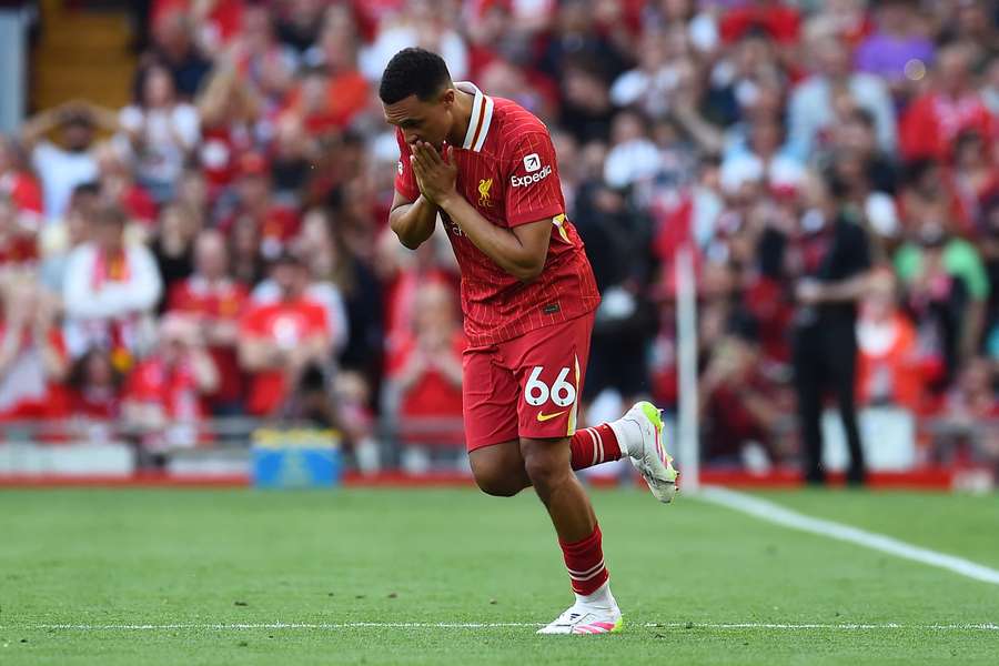 Alexander-Arnold, en su último partido con el Liverpool