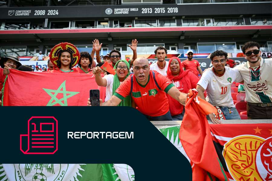 Adeptos de Marrocos deram espetáculo no Sports Illustrated Stadium