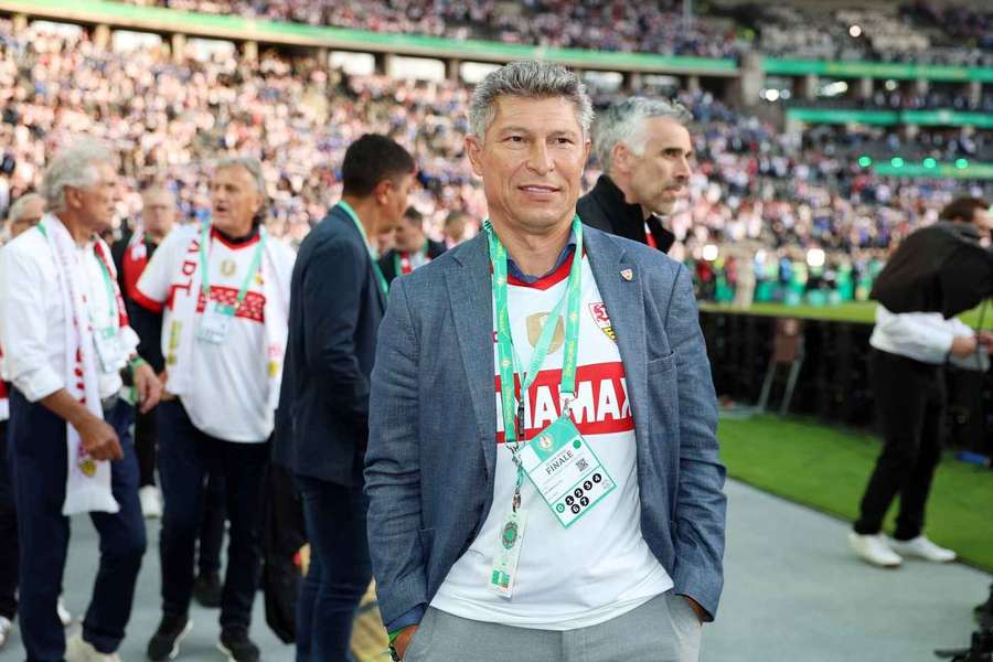 Krasimir Balakov at the DFB Pokal final