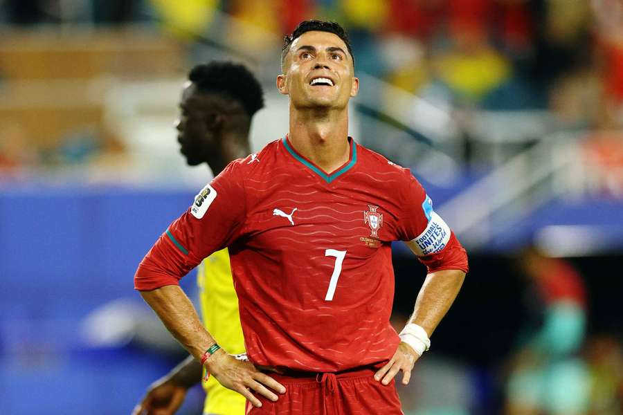 Ronaldo počas duelu s Kolumbiou.