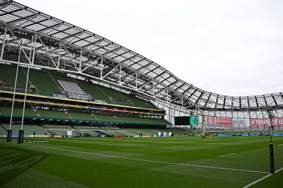 The Aviva Stadium is pictured ahead of the Six Nations international rugby union match between Ireland and France in Dublin