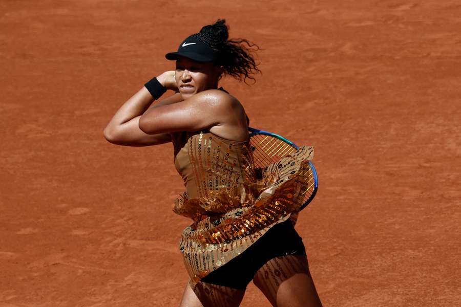 Osaka nutzte ihr Match, um sich auch optisch in Szene zu setzen Osaka nutzte ihr Match, um sich auch optisch in Szene zu setzen