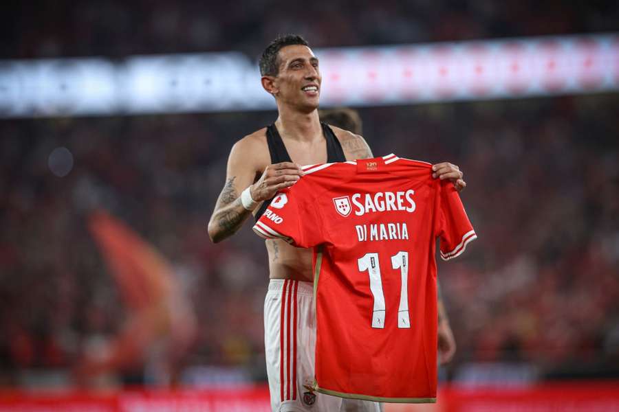 Di María foi decisivo numa época difícil para o Benfica