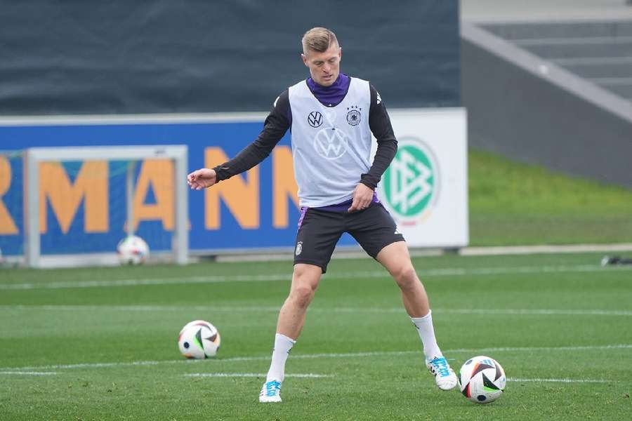 Kroos en el entrenamiento en Alemania