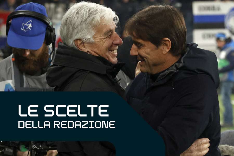 Gian Piero Gasperini e Antonio Conte Gian Piero Gasperini e Antonio Conte