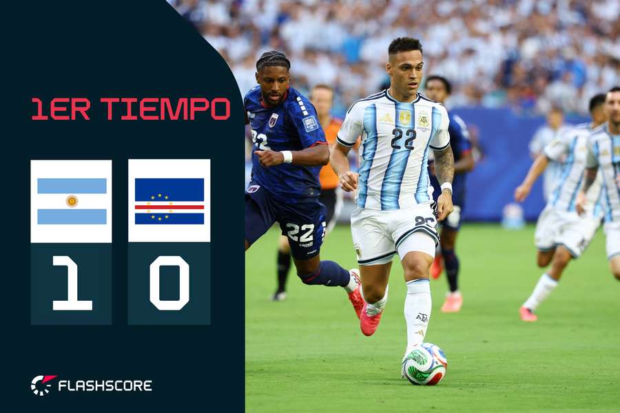 Lautaro Martínez, ante Steven Moreira
