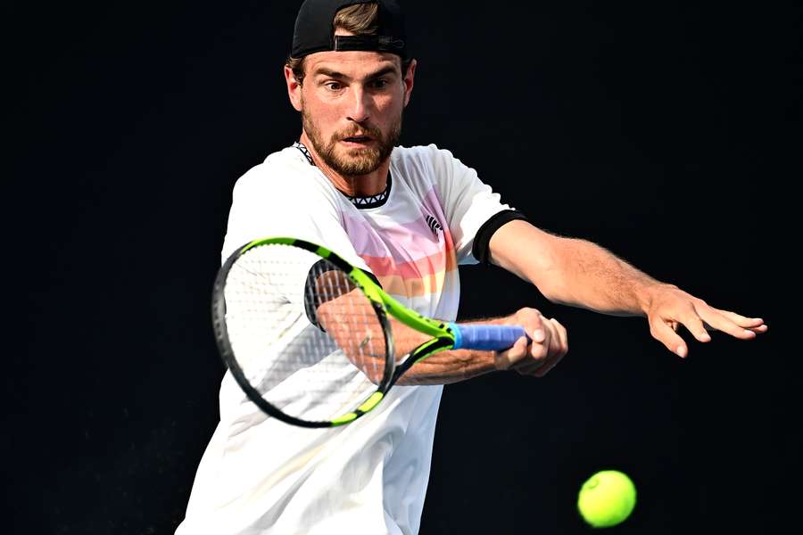 Maxime Cressy ved første runde i Australian Open.