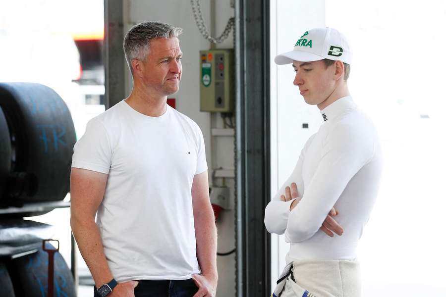 Ralf Schumacher (l.) und sein Sohn David im Jahr 2022.