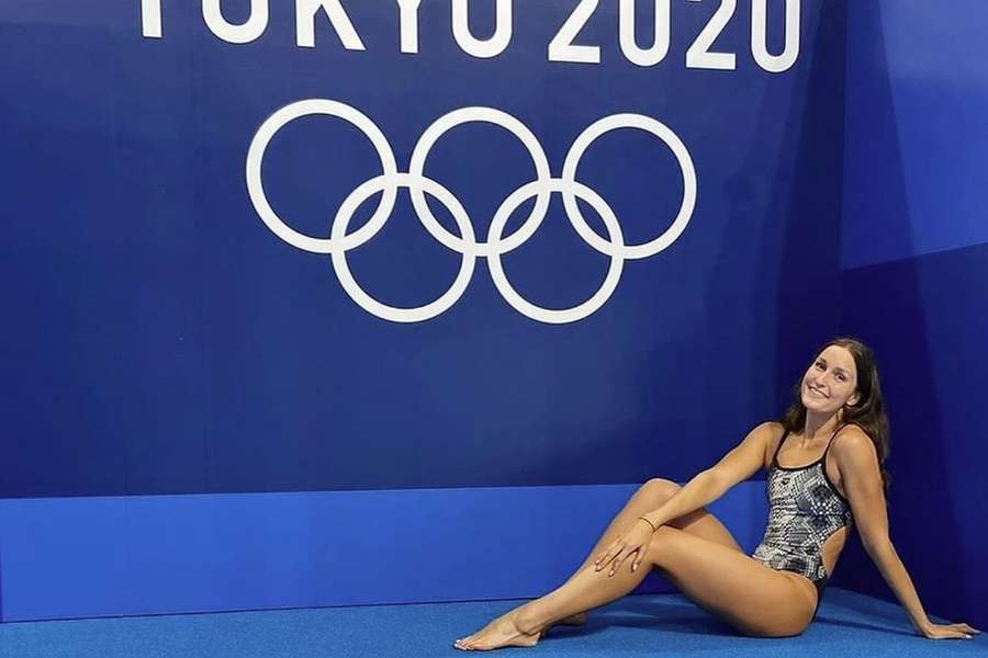 Tamila Holub nos Jogos Olímpicos de Tóquio, em 2020