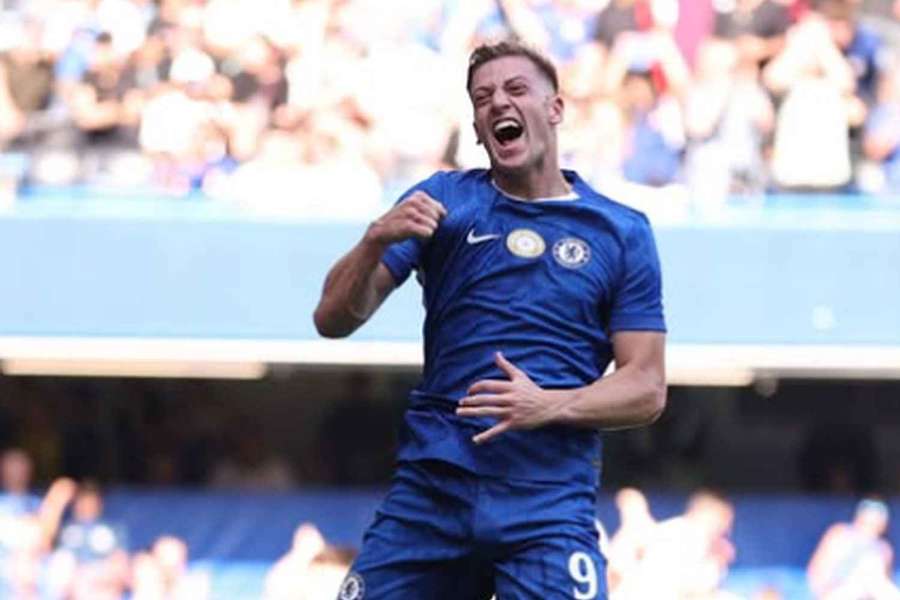 Ofenzivní opora londýnské Chelsea Liam Delap Ofenzivní opora londýnské Chelsea Liam Delap