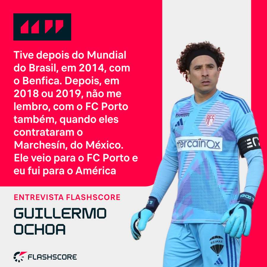 Ochoa teve propostas de Benfica, FC Porto e SC Braga