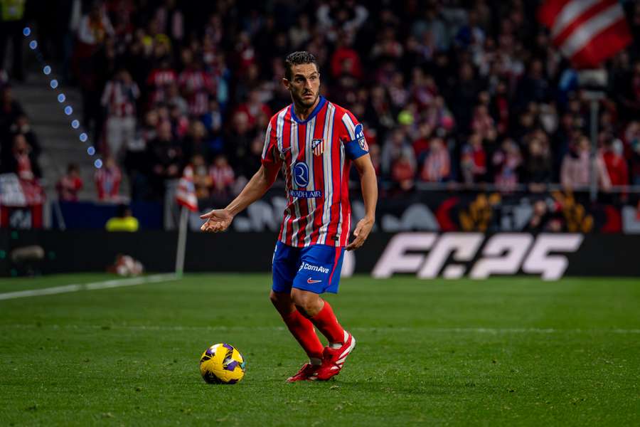Koke, durante el partido ante el Celta