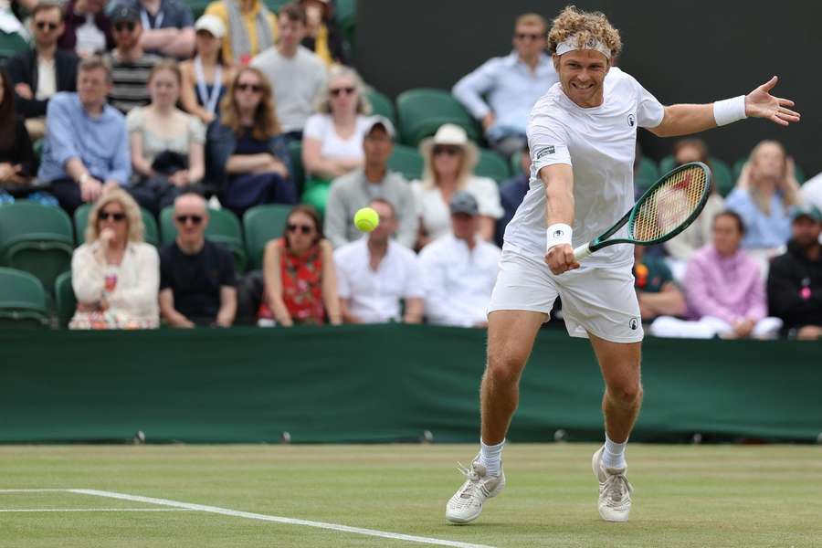 August Holmgren, here in action during Wimbledon