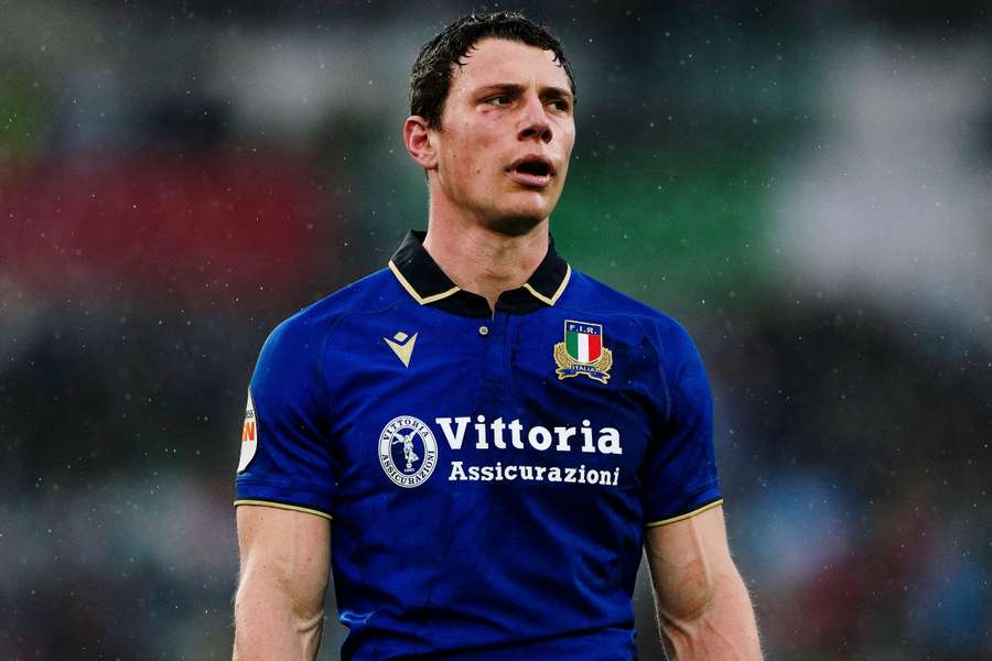 Paolo Garbisi avec l'Italie le 8 février.