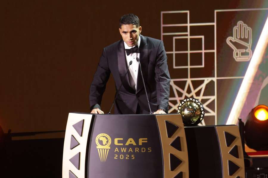 Achraf Hakimi was named Player of the Year at the CAF Awards 2025 in Rabat Achraf Hakimi was named Player of the Year at the CAF Awards 2025 in Rabat