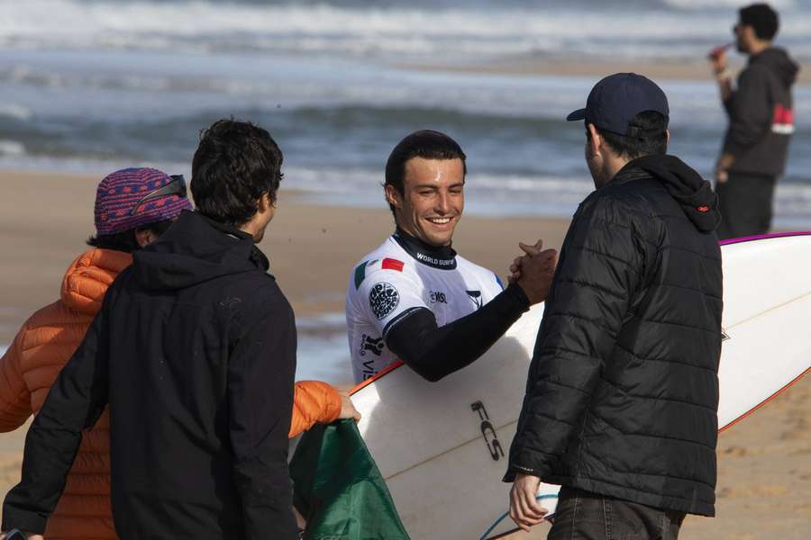 Marco Mignot no final da prova Marco Mignot no final da prova