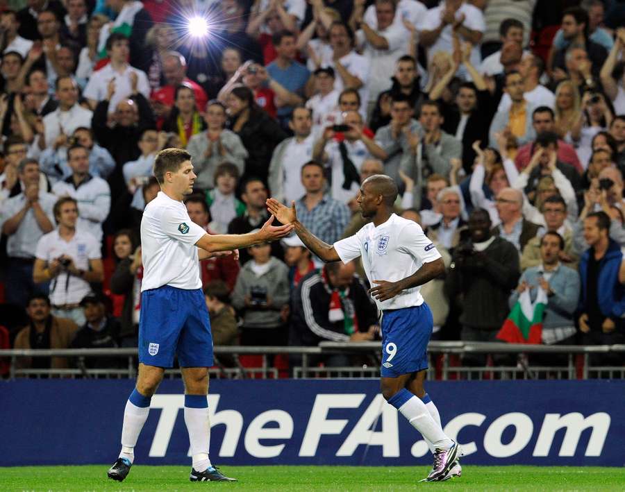 Gerrard with Defoe