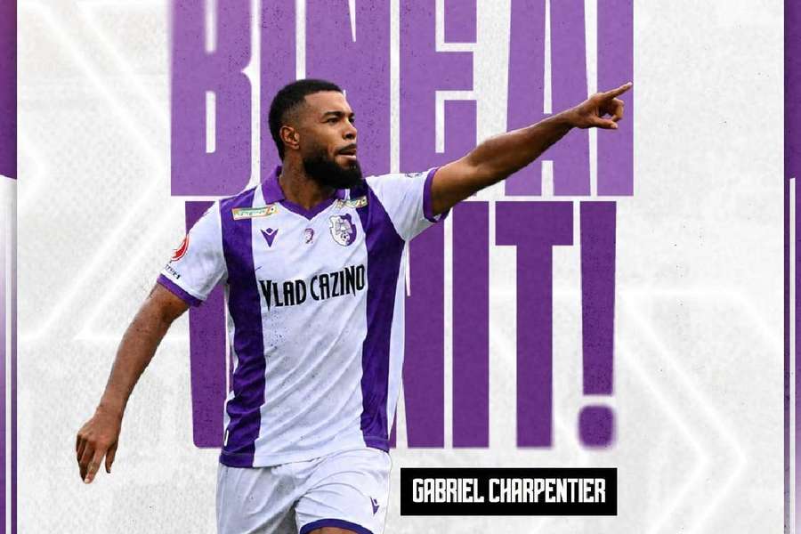 Gabriel Charpentier, noul atacant al celor de la FC Argeș Gabriel Charpentier, noul atacant al celor de la FC Argeș