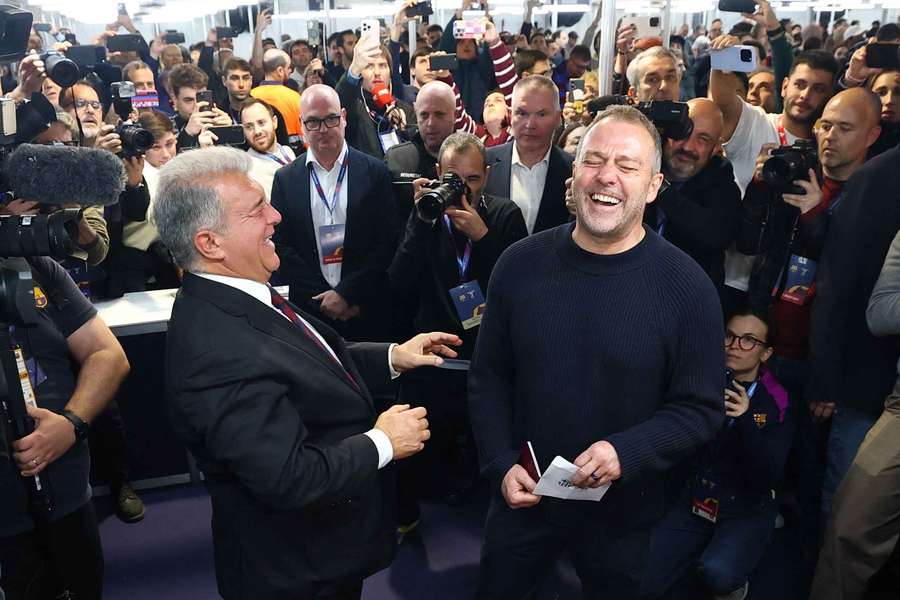 Laporta y Flick, en gran sintonía