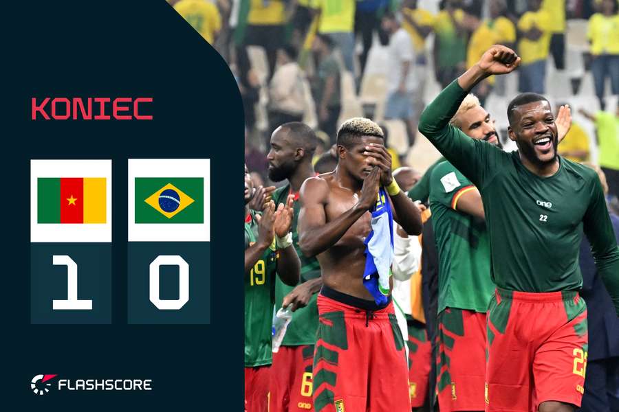 Kamerun wygrywa z Brazylią, ale odpada z mundialu
