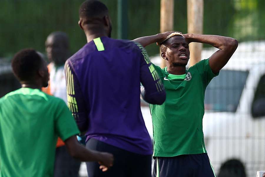 Victor Osimhen has struggled for form in the Cup of Nations so far. 