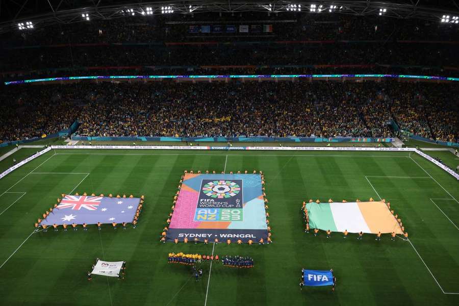 Austrália e Irlanda estabeleceu um novo patamar em termos de público em Copas femininas