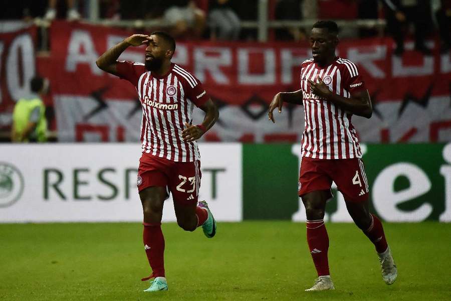 Rodinei fez seu segundo gol com a camisa do Olympiacos