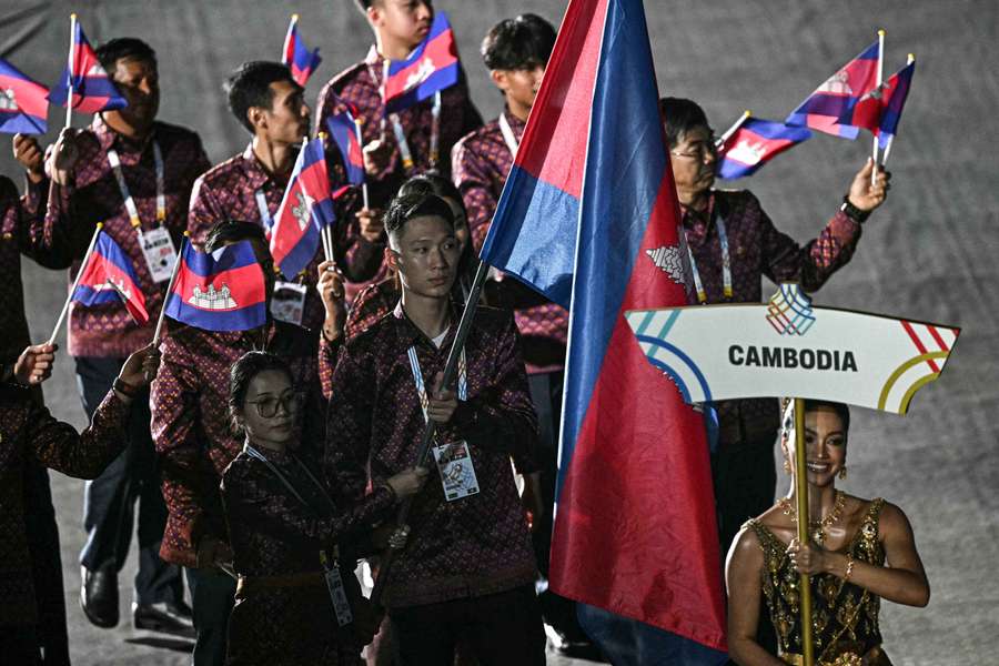 La délégation cambodgienne mardi. La délégation cambodgienne mardi.