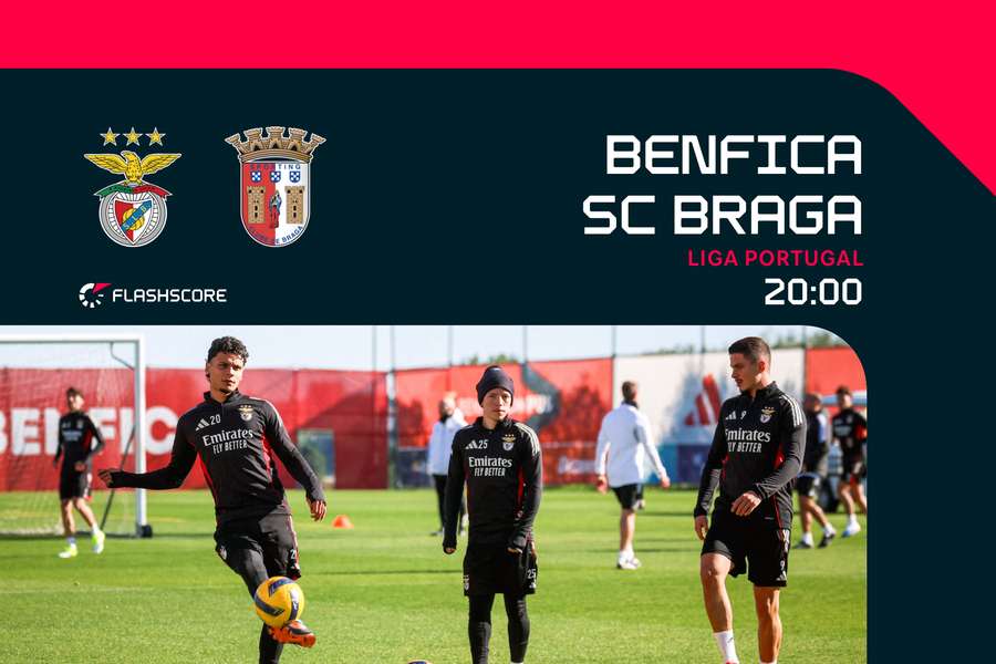 Benfica e SC Braga discutem lugar na final da Taça da Liga