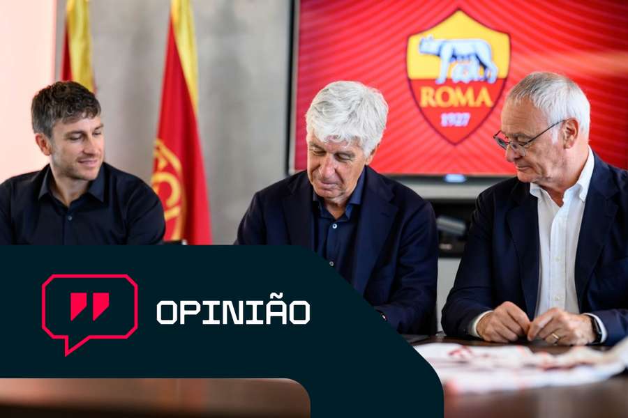 Gian Piero Gasperini assina o seu novo contrato com a Roma