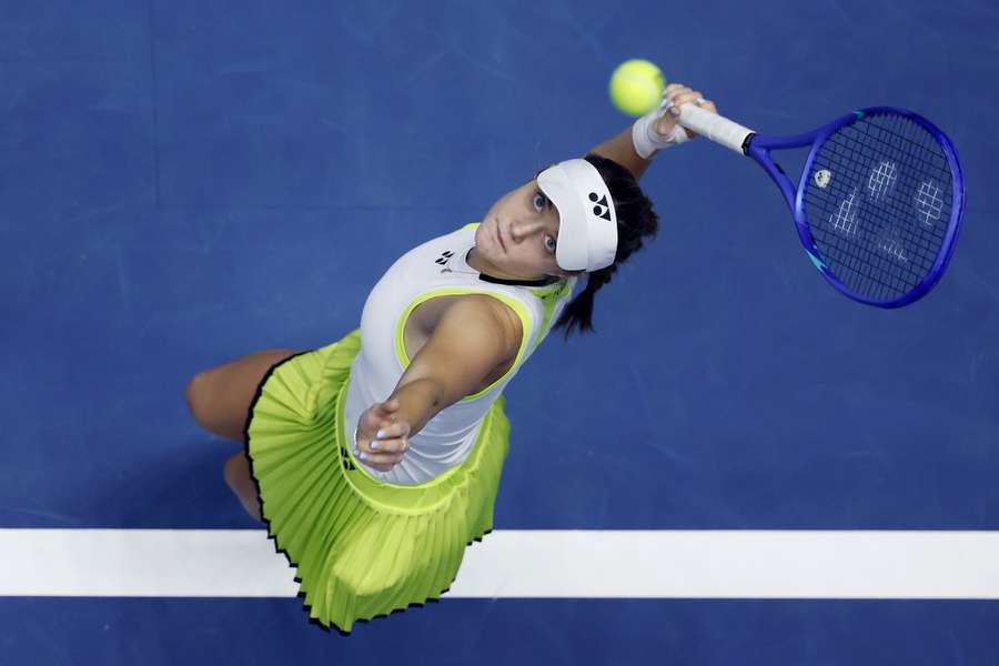 Vendula Valdmannová v boji o postup do dalšího kola. Vendula Valdmannová v boji o postup do dalšího kola.