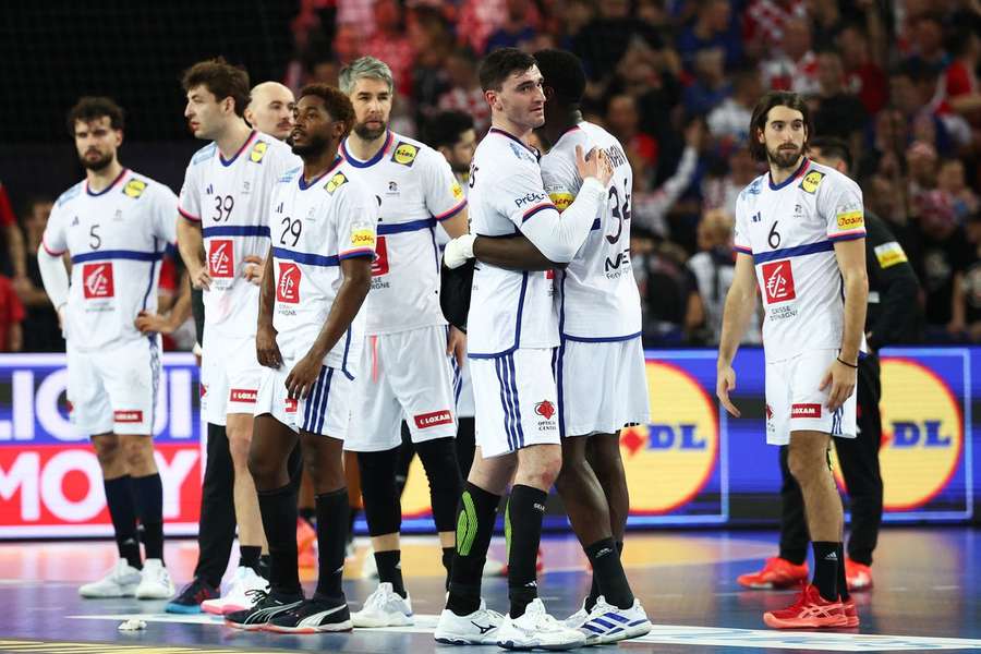 Jogadores franceses em ação