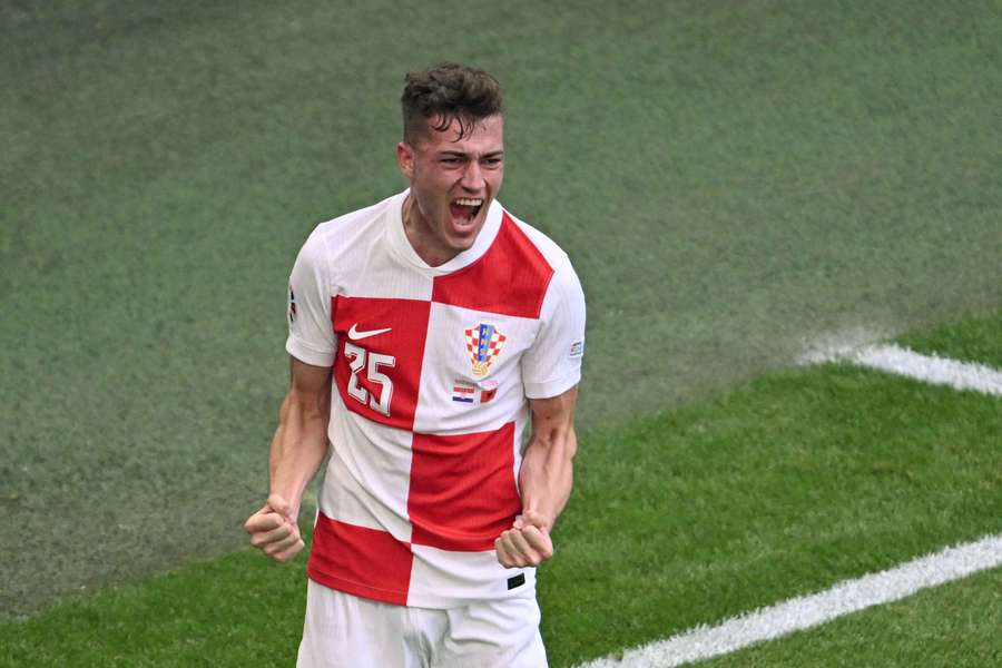 Croatia's Luka Sucic in action at the EUROs