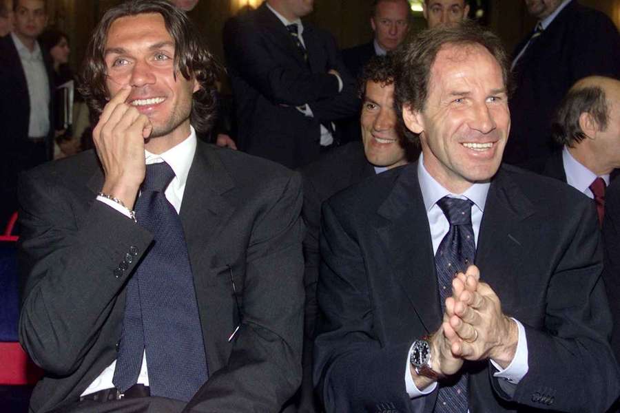 Paolo Maldini e Franco Baresi