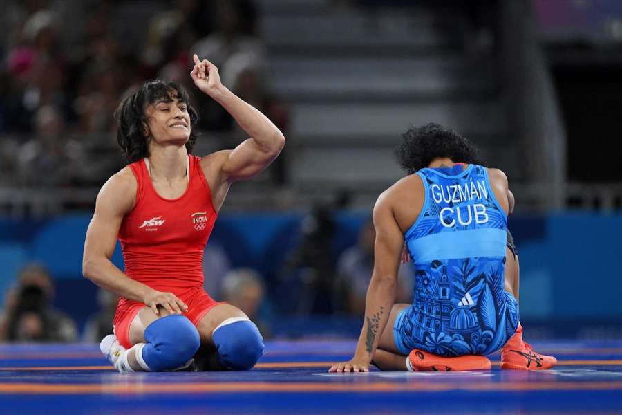 Vor ihrem Ausschluss hatte sich Vinesh Phogat ins Finale der Konkurrenz bis 50 kg gekämpft.