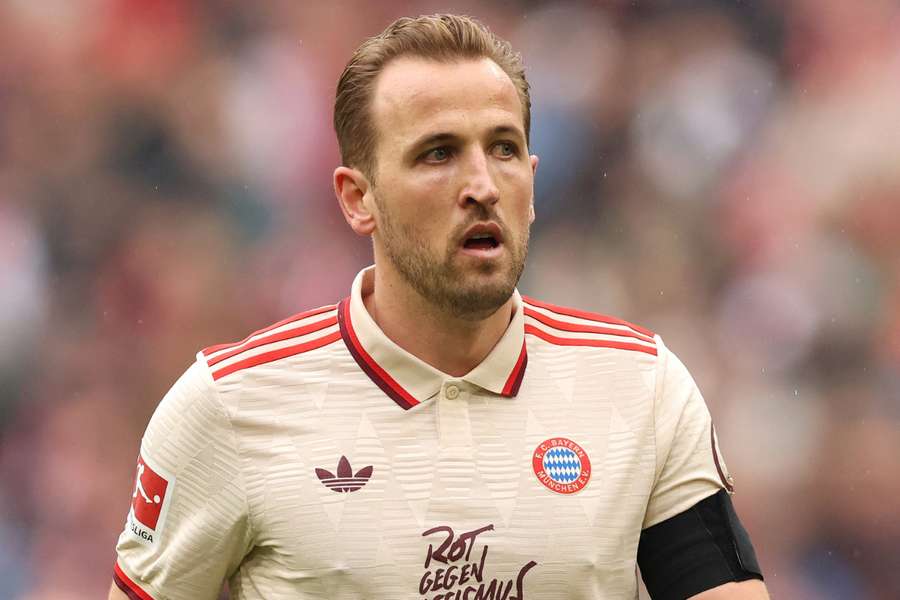 Harry Kane in action for Bayern Munich against St Pauli