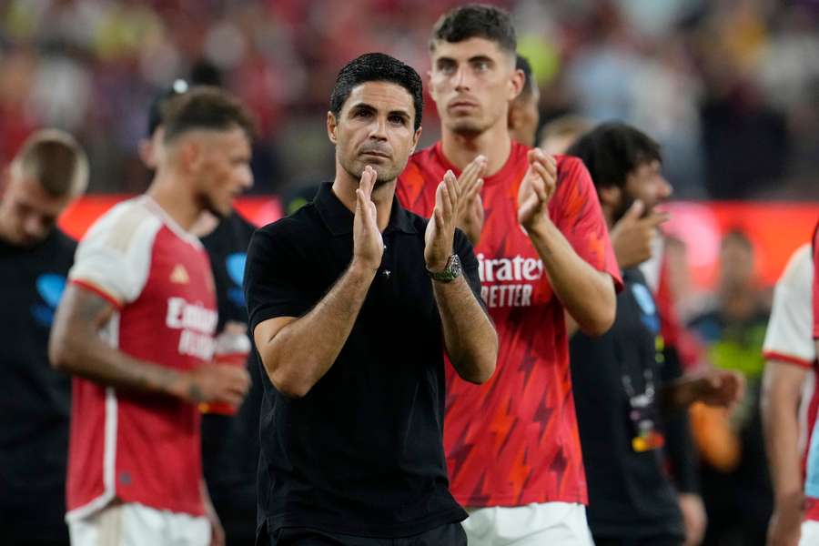 Arteta is looking at the Community Shield as a chance for a trophy