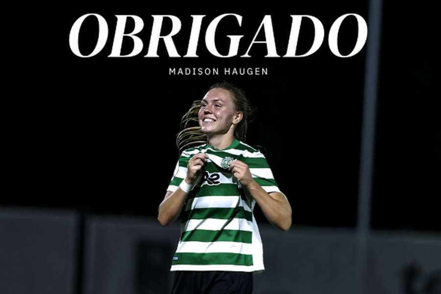 Madison Haugen esteve um ano no Sporting