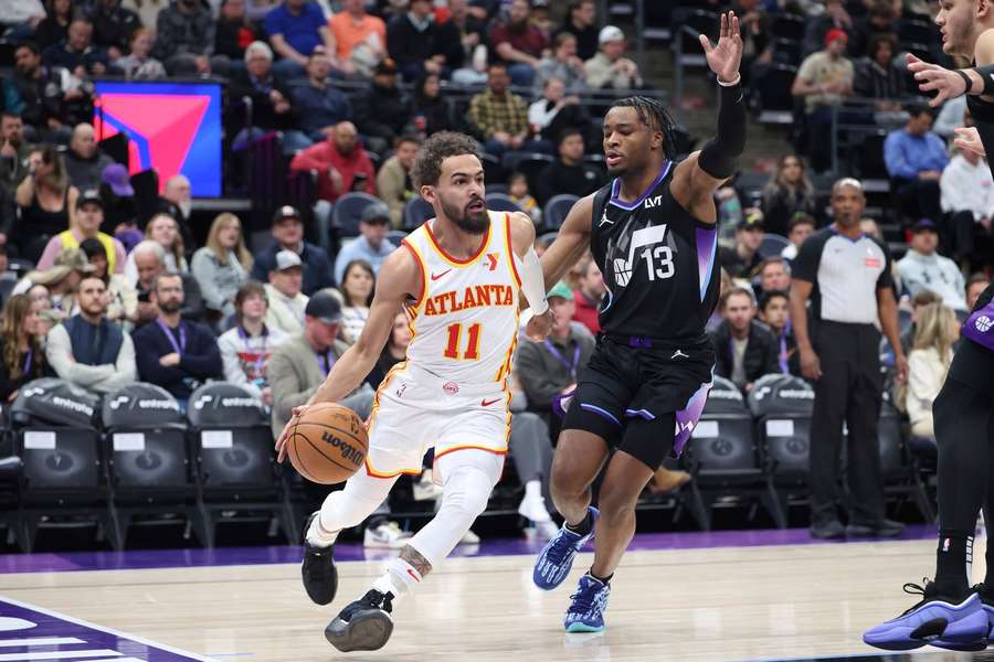 Trae Young brilhou contra os Jazz