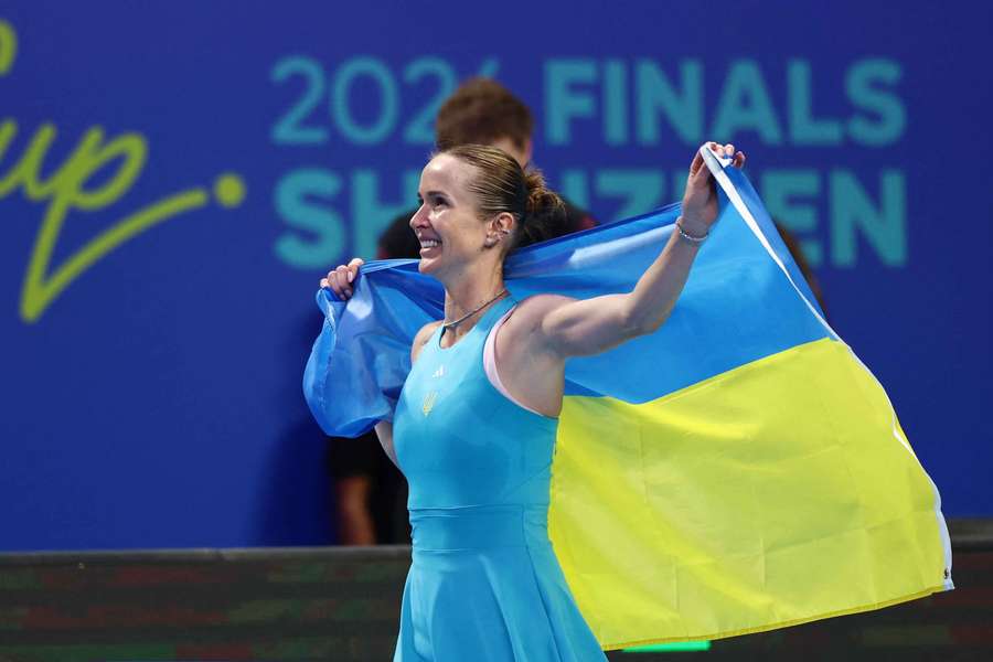 Svitolina celebrates her victory
