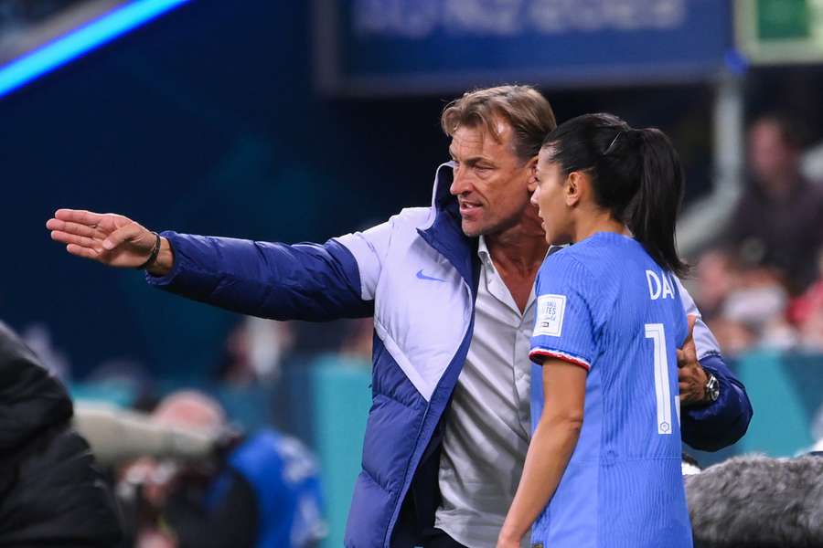 Hervé Renard avec Kenza Dali