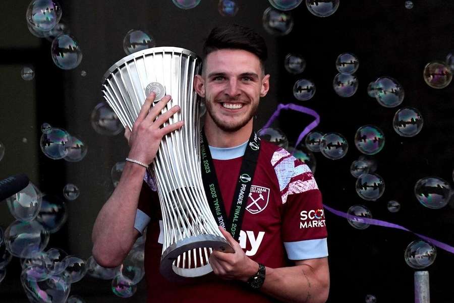 Declan Rice won the Europa Conference League last season with West Ham