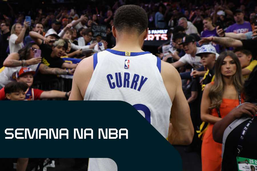 Curry deixa a quadra após a eliminação do Golden State Warriors