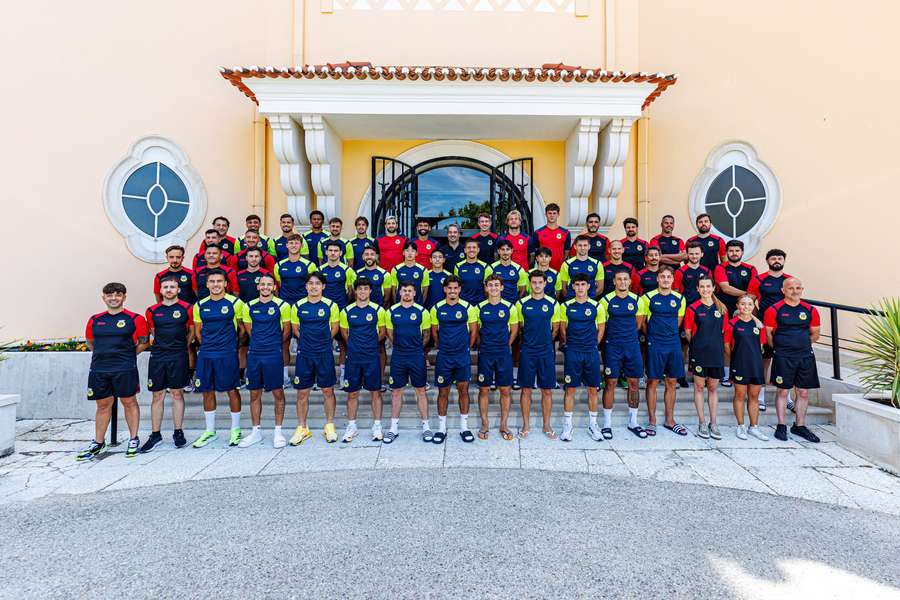 O plantel do Arouca que esteve em estágio de pré-época O plantel do Arouca que esteve em estágio de pré-época