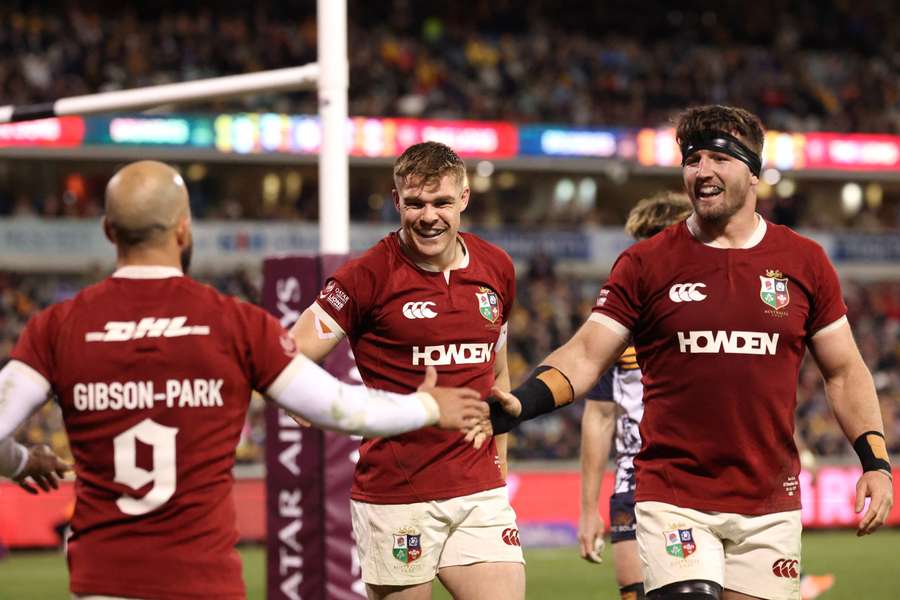 The Lions scored five tries against the Brumbies