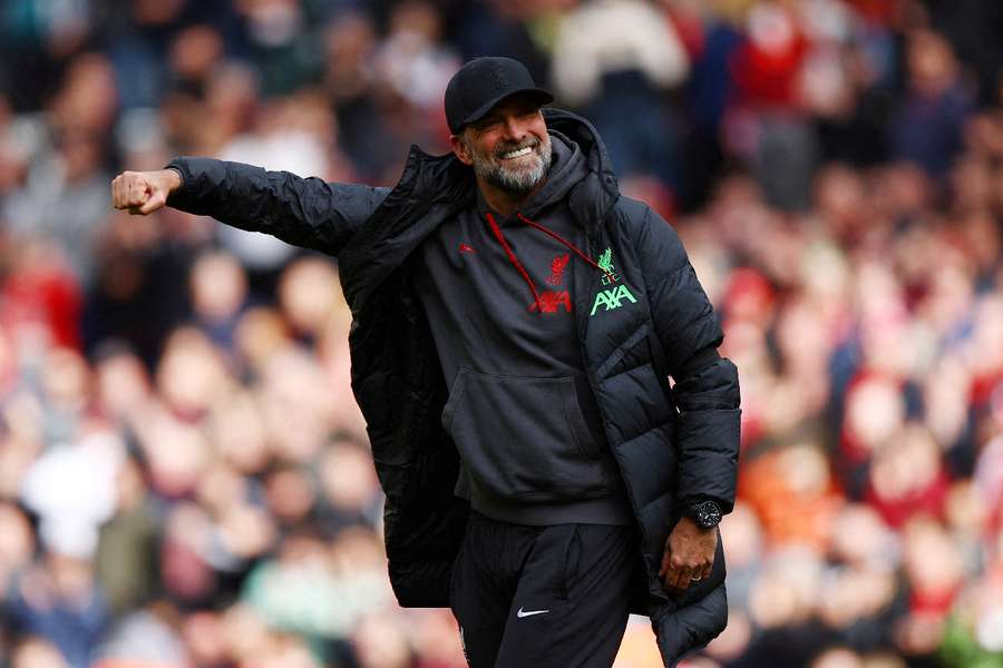Klopp's Liverpool sit at the top of the league