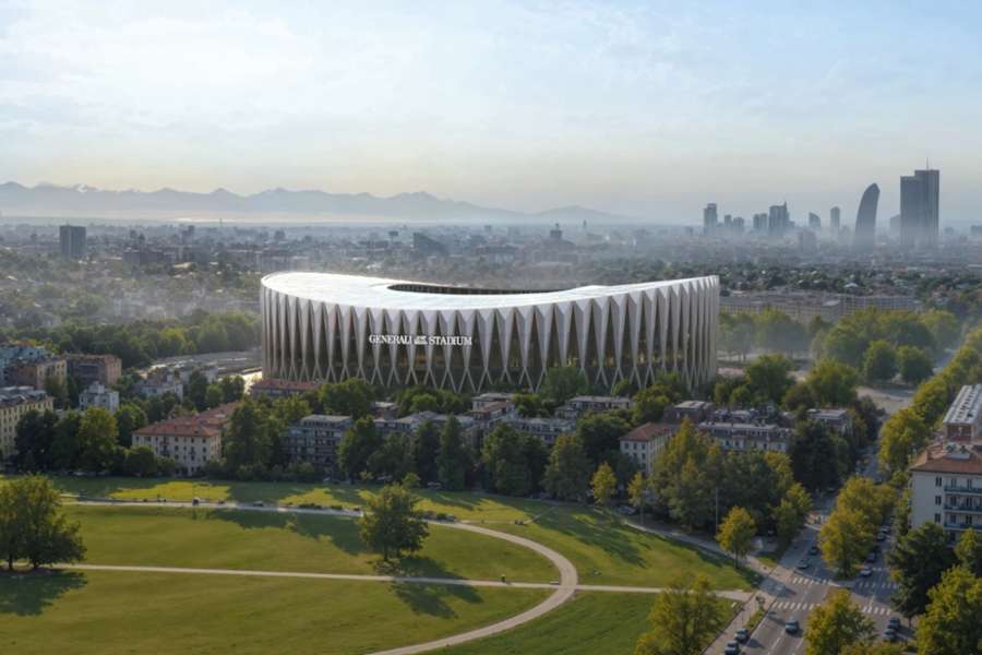 An official mock-up of the Generali Stadium