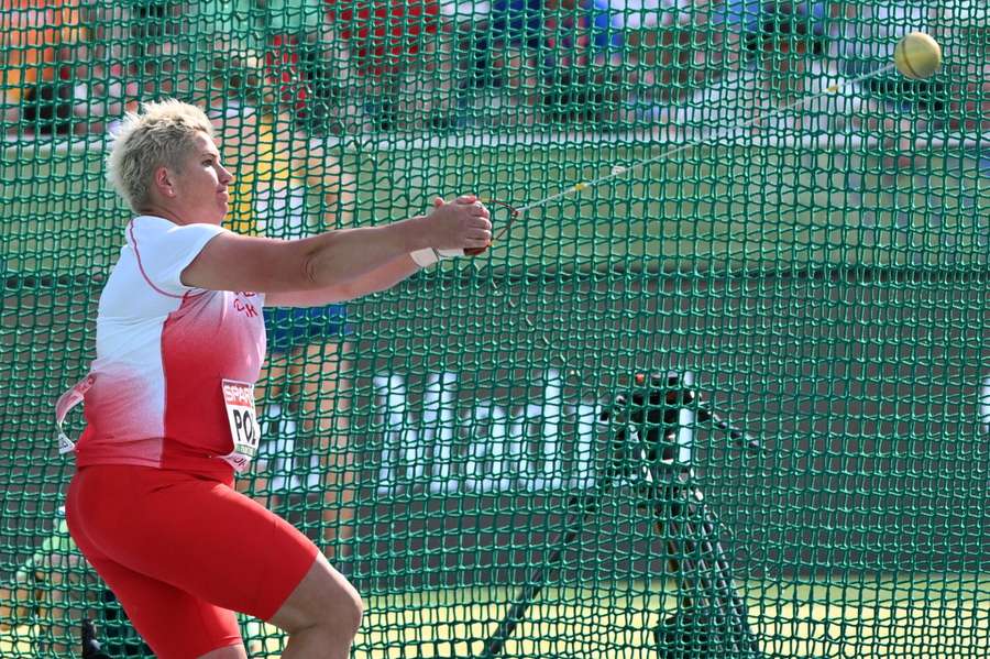 Anita Włodarczyk w konkursie rzutu młotem kobiet podczas drużynowych lekkoatletycznych mistrzostw Europy w Madrycie