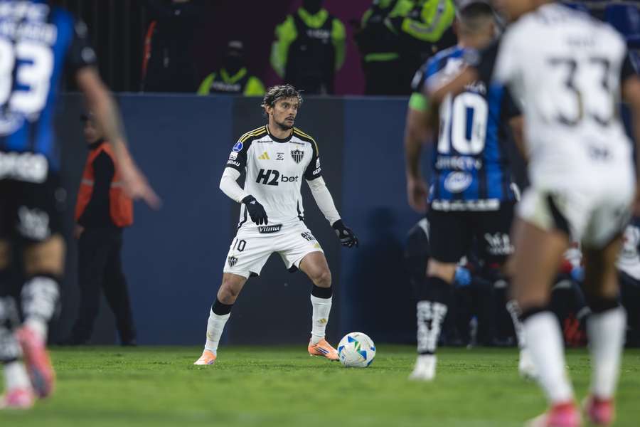 Gustavo Scarpa criou as melhores chances do Galo no primeiro tempo Gustavo Scarpa criou as melhores chances do Galo no primeiro tempo