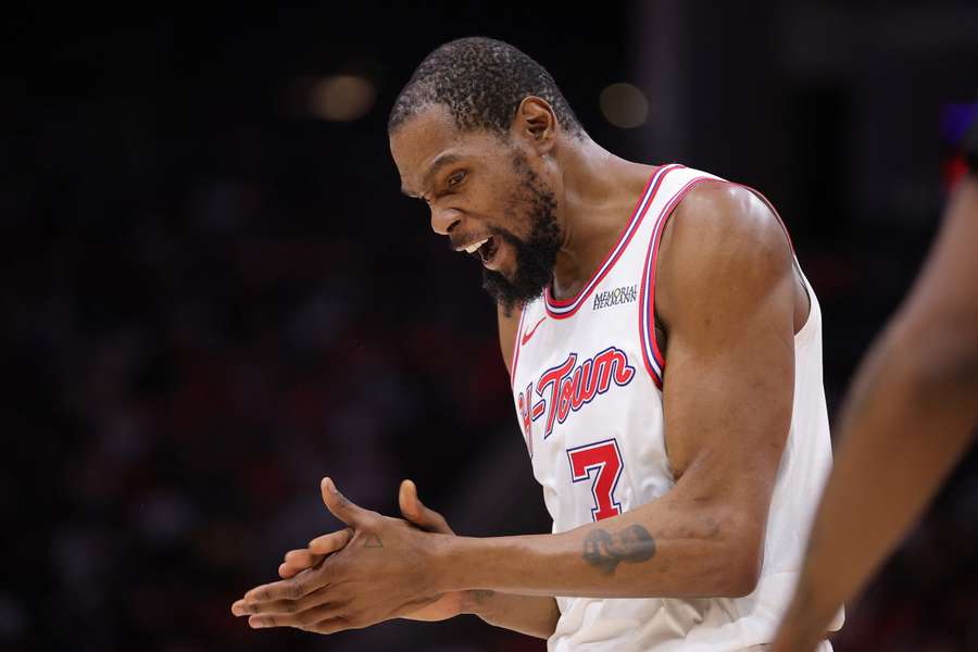 Kevin Durant will not feature for the Houston Rockets in Game 5 of their NBA playoff match.